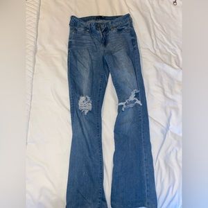 Fashion nova distressed boot cut jeans